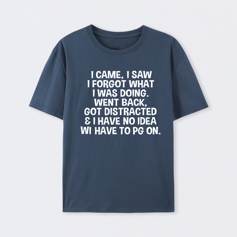 I Came I Saw I Forgot What I Was Doing Geek T-Shirt