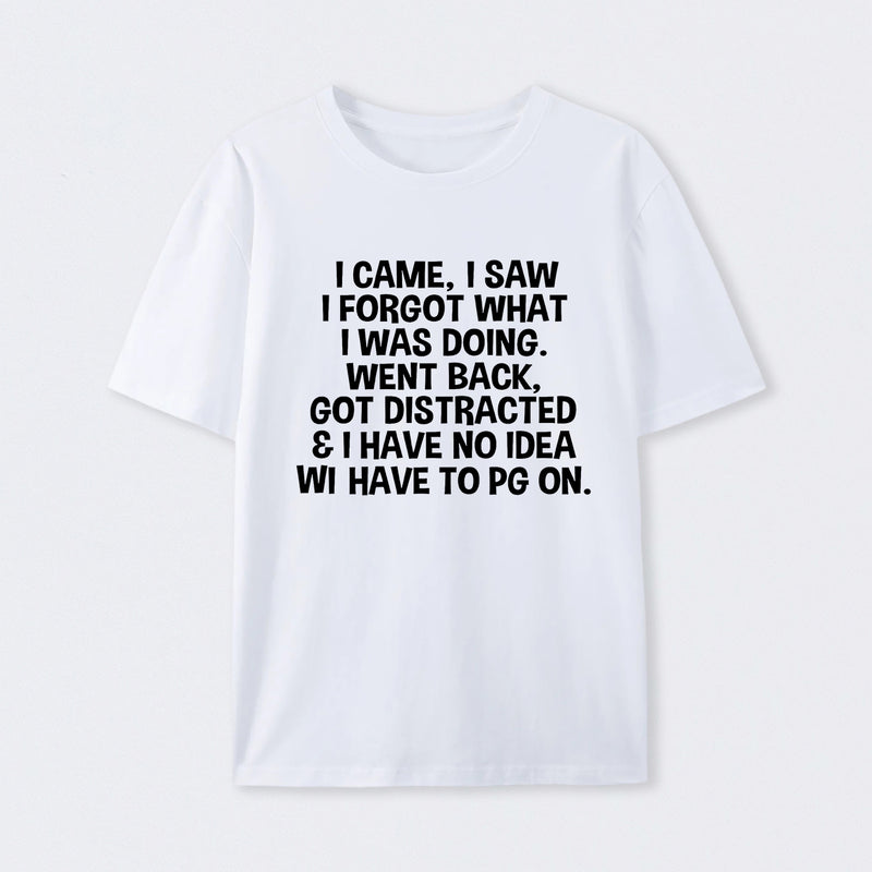 I Came I Saw I Forgot What I Was Doing Geek T-Shirt