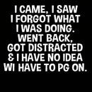 I Came I Saw I Forgot What I Was Doing Geek T-Shirt