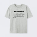 My Five Moods Geek T-Shirt