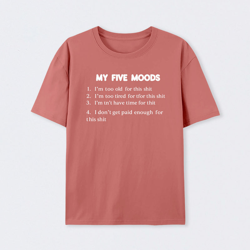 My Five Moods Geek T-Shirt