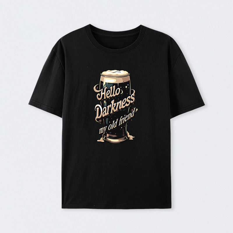 Hello Darkness Cotton Unisex Geek T-Shirt