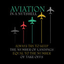 Funny Pilot Aviation In A Nutshell T-Shirt