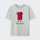 Six Pack Cotton Unisex Geek T-Shirt