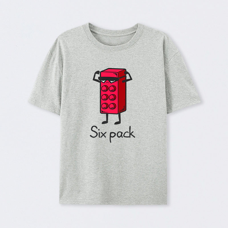 Six Pack Cotton Unisex Geek T-Shirt