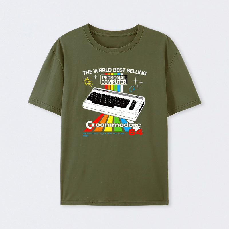 Retro Games Commodore 64 Personal Computer T-Shirt