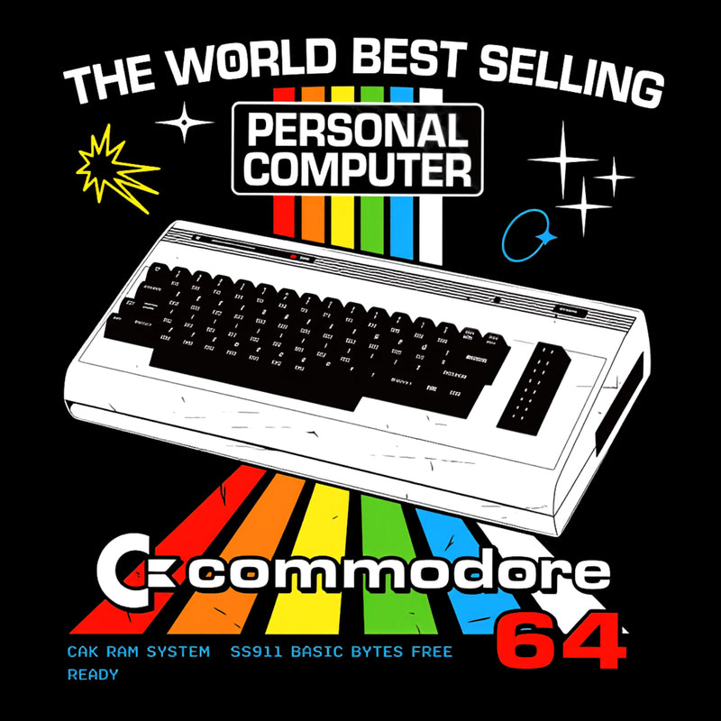 Retro Games Commodore 64 Personal Computer T-Shirt