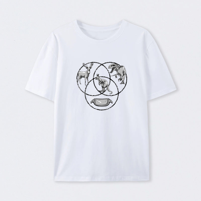 Kangaroo Venn Diagram T-Shirt