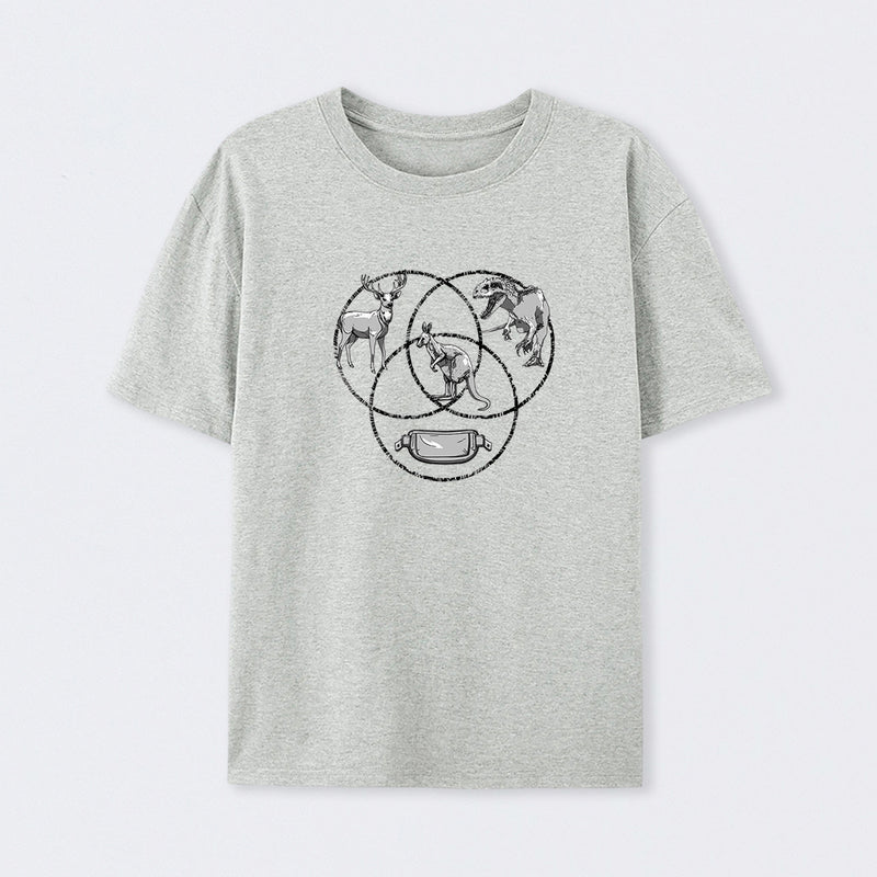 Kangaroo Venn Diagram T-Shirt