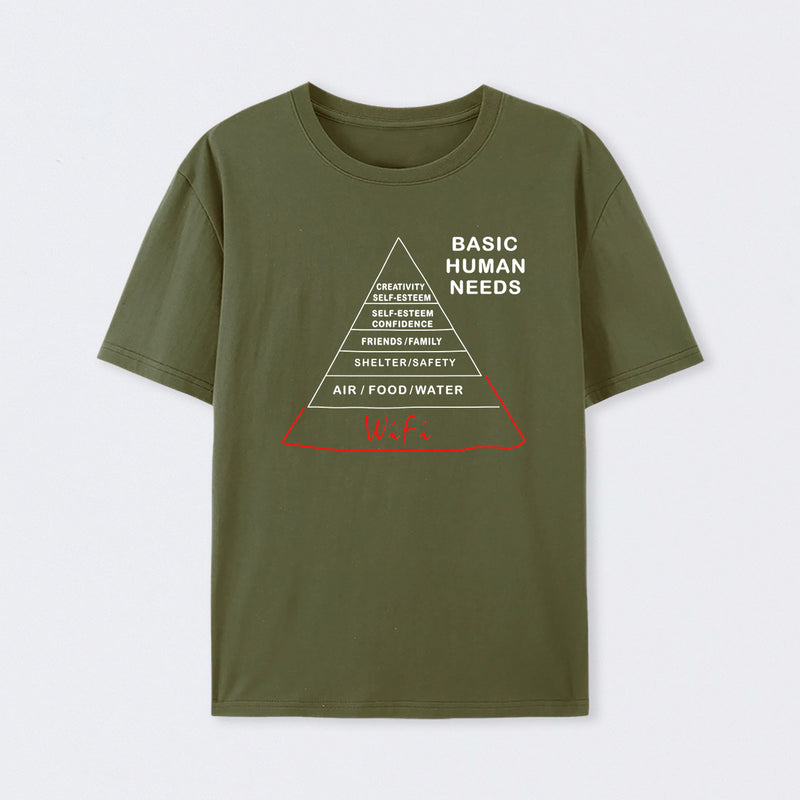 Human Needs Wifi T-Shirt