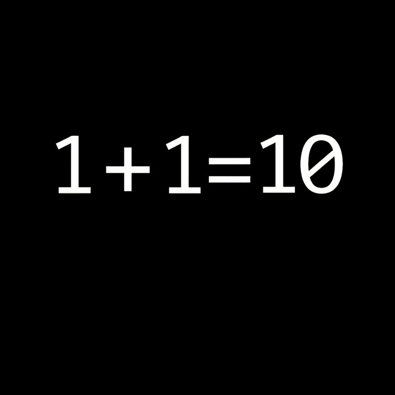 1 Plus 1 Equal 10 Binary T-Shirt
