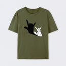 Funny Rabbit Hand Shadow T-Shirt