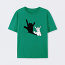 Funny Rabbit Hand Shadow T-Shirt