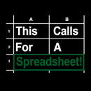 Oh This Calls For A Spreadsheet Funny Office T-Shirt