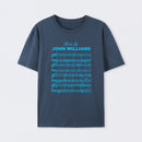 Music by John Williams Front and Back Printed T-Shirt