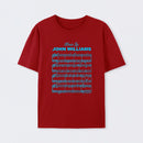 Music by John Williams Front and Back Printed T-Shirt