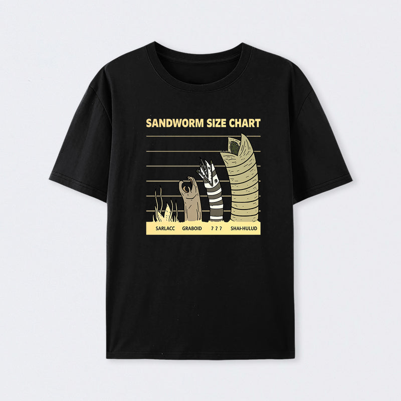 Sandworm Size Chart Geek T-Shirt