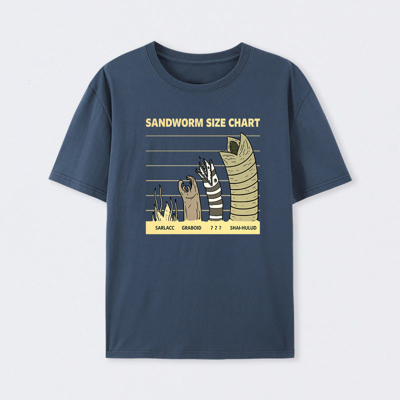 Sandworm Size Chart T-Shirt