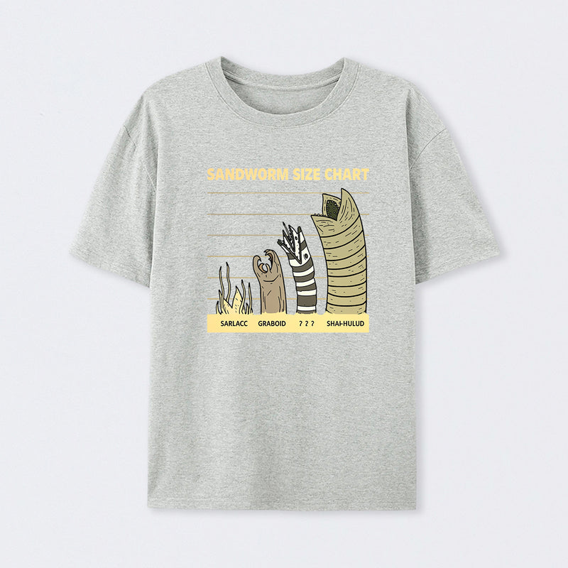 Sandworm Size Chart T-Shirt