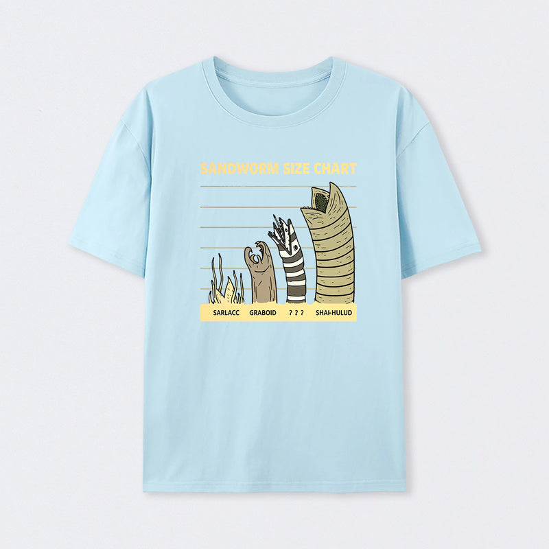 Sandworm Size Chart T-Shirt