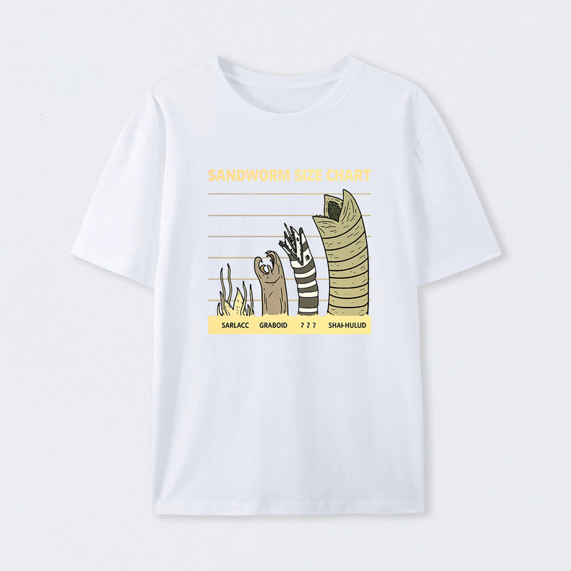 Sandworm Size Chart T-Shirt