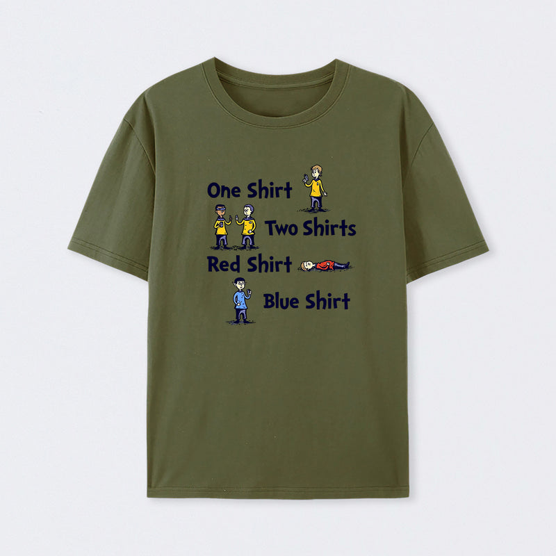 Red Shirt Blue Shirt T-Shirt
