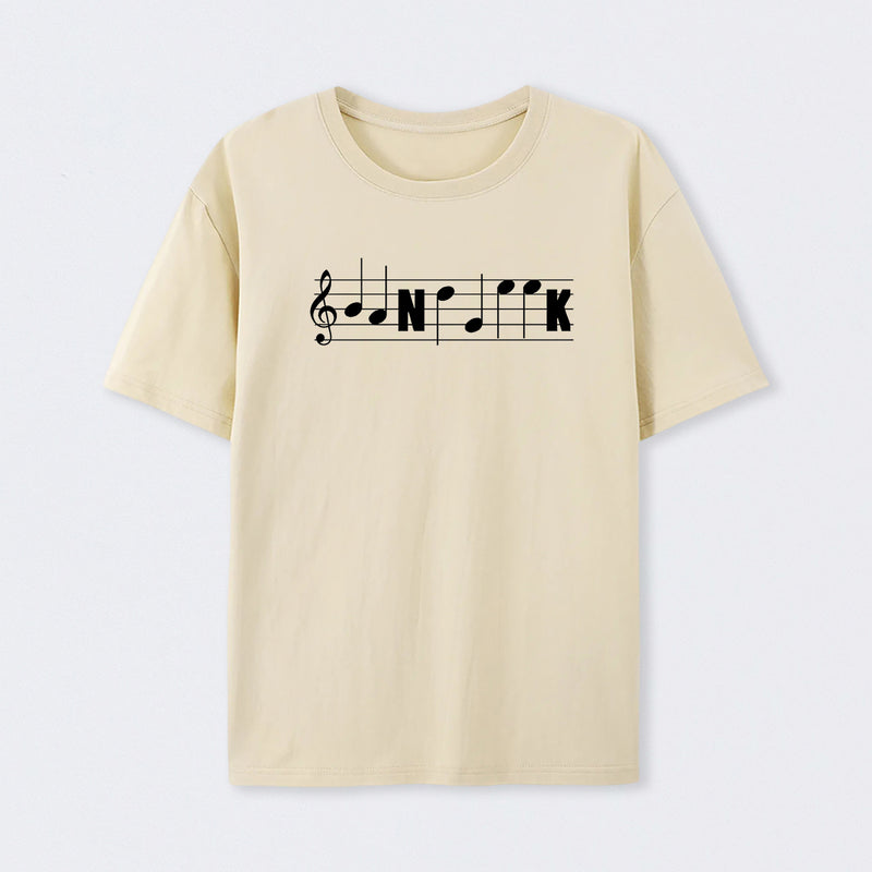 Funny Band Geek Marching Band Music Notes Staff Clef Tee Classic T-Shirt
