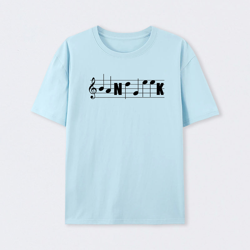 Funny Band Geek Marching Band Music Notes Staff Clef Tee Classic T-Shirt