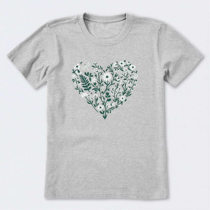 Heart Blossom Short Sleeve T-Shirt