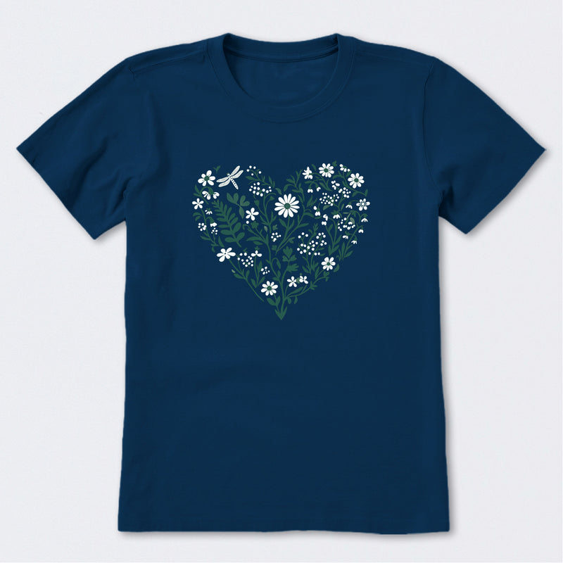 Heart Blossom Short Sleeve T-Shirt