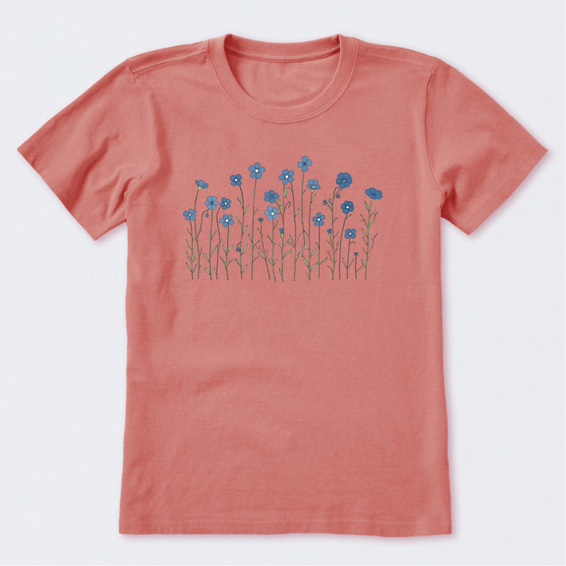 WIld Flax Flowers Short Sleeve T-Shirt