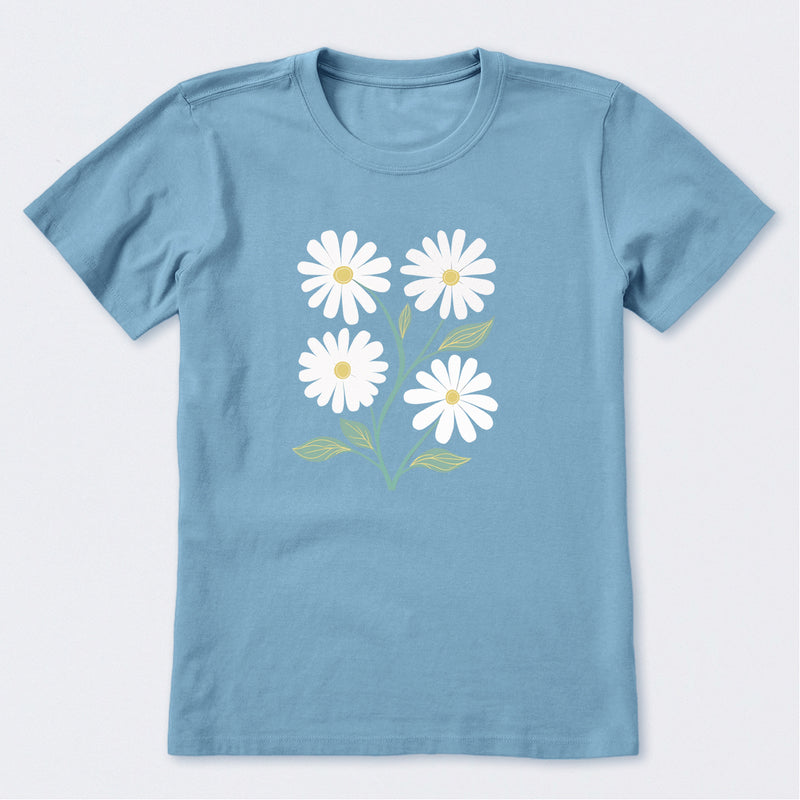 Four Flowers Short Sleeve T-Shirt