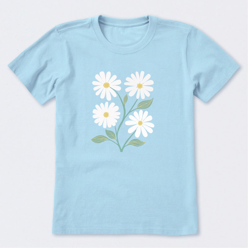 Four Flowers Short Sleeve T-Shirt