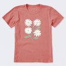 Four Flowers Short Sleeve T-Shirt