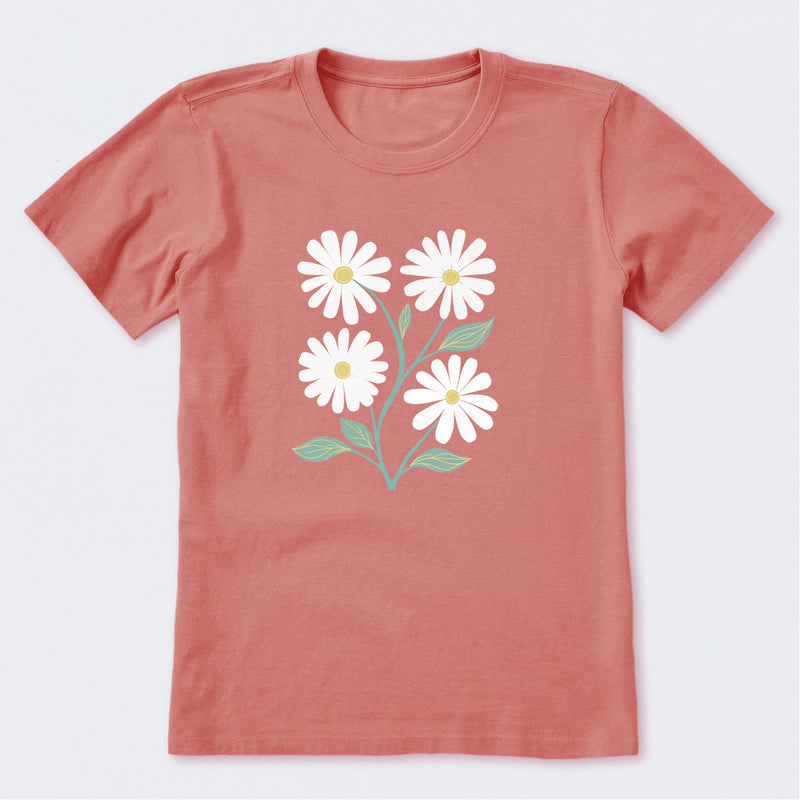 Four Flowers Short Sleeve T-Shirt