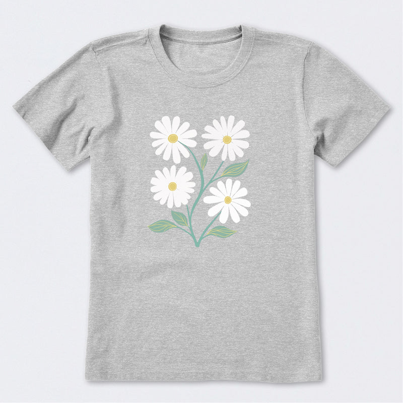 Four Flowers Short Sleeve T-Shirt