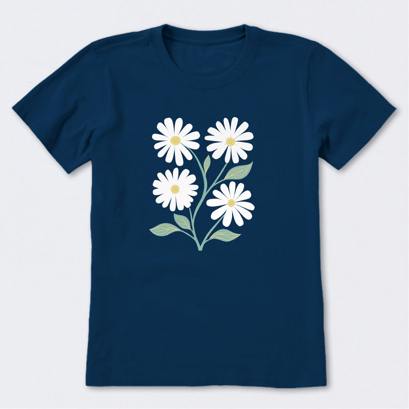 Four Flowers Short Sleeve T-Shirt