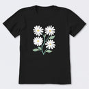 Four Flowers Short Sleeve T-Shirt