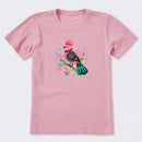Flower Bird Short Sleeve T-Shirt