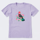 Flower Bird Short Sleeve T-Shirt