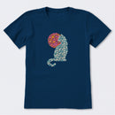 Floral Cat Sun Short Sleeve T-Shirt