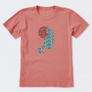Floral Cat Sun Short Sleeve T-Shirt