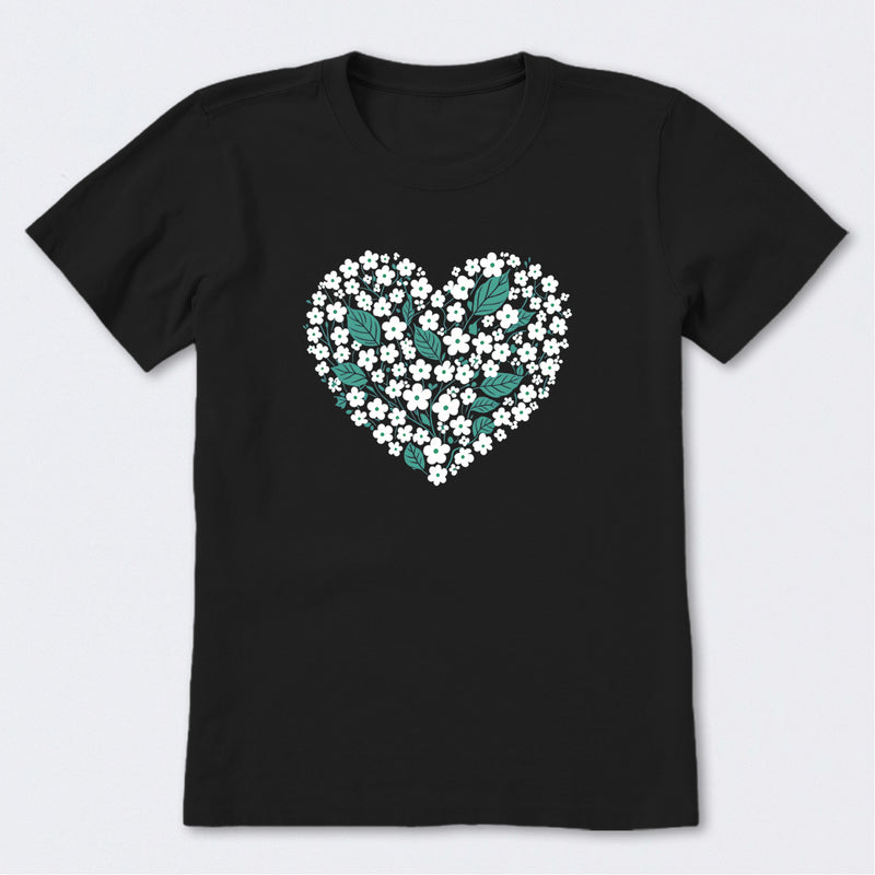 Heart of Flowers Short Sleeve T-Shirt