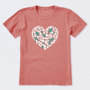 Heart of Flowers Short Sleeve T-Shirt