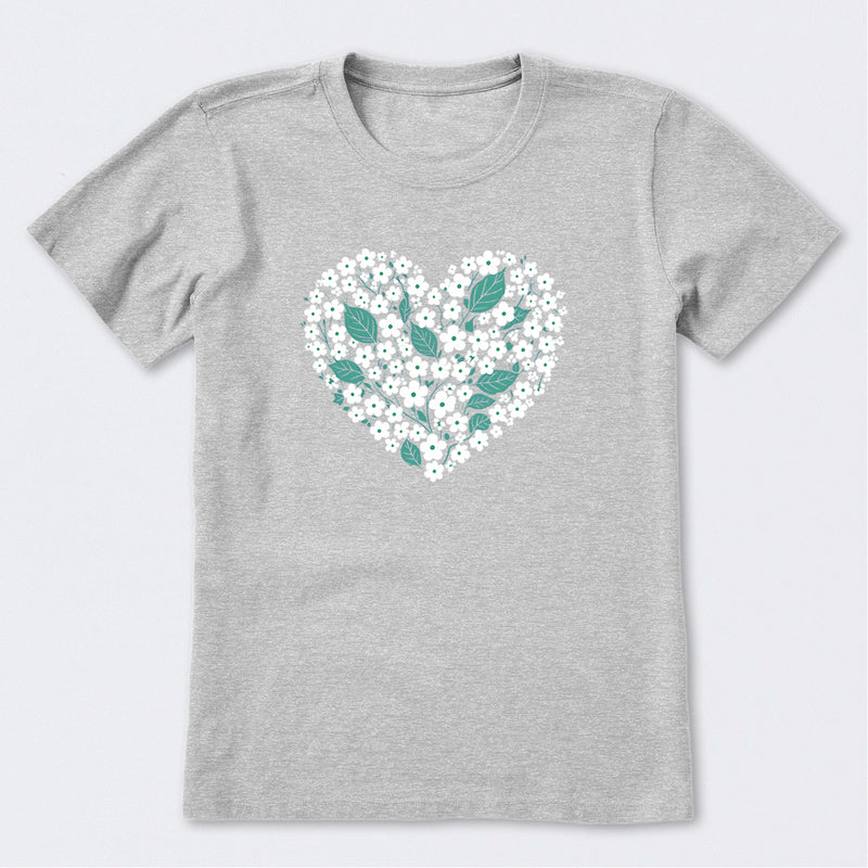Heart of Flowers Short Sleeve T-Shirt