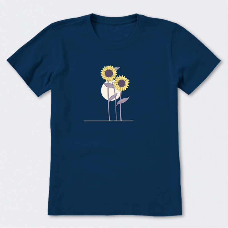 Sunflowers in the Moon Short Sleeve T-Shirt