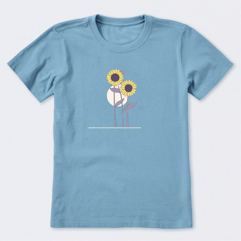Sunflowers in the Moon Short Sleeve T-Shirt