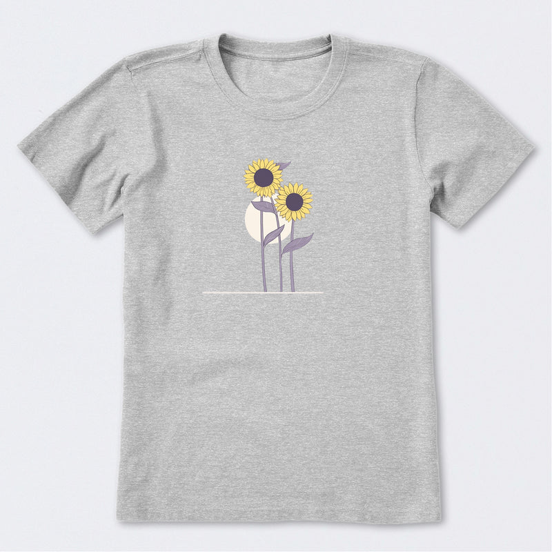 Sunflowers in the Moon Short Sleeve T-Shirt