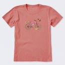 Beautiful Butterfly Bike Short Sleeve T-Shirt