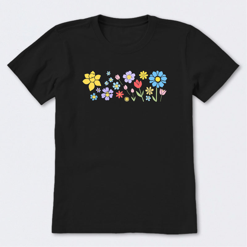 Spring Wildflowers Short Sleeve T-Shirt
